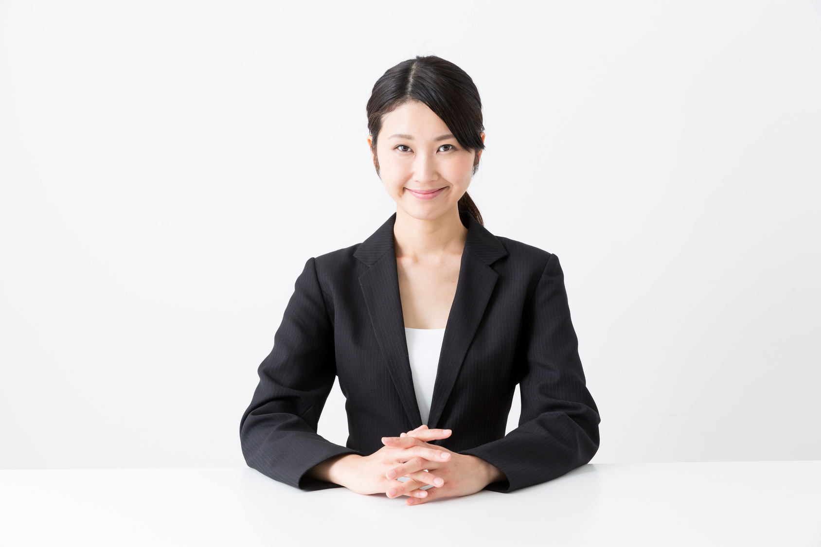 asian businesswoman sitting