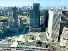 40階の面談ブースから東京駅を眼下に、皇居や国会議事堂も見渡せます☆